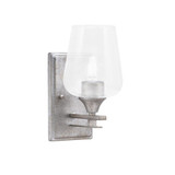Uptowne 1 Light Bubble Glass Wall Sconce 10.25 Inch Tall by Toltec - 131-5-1025-5