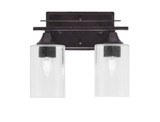 Uptowne 2 Light Vanity Light 11.25 Inch Length by Toltec - 132--1025-1125