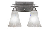 Uptowne 2 Light Vanity Light 13.5 Inch Wide by Toltec - 132-135-975-135