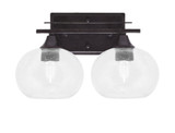 Uptowne 2 Light Steel Vanity Light 14.25 Inch Length by Toltec - 132-DG-202