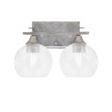 Uptowne 2 Light Vanity Light 13 Inch Length by Toltec - 132-DG-4100