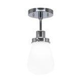 Meridian 1 Light 12.75 Inch Tall Semi Flush Mount by Toltec - 1237-51275