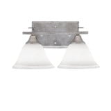 Uptowne 2 Light Vanity Light 14.25 Inch Wide by Toltec - 132-1425-775-1425