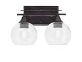 Uptowne 2 Light Vanity Light 13 Inch Length by Toltec - 132-DG-4100