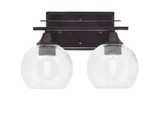 Uptowne 2 Light Vanity Light 13 Inch Length by Toltec - 132-DG-4100