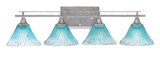 Uptowne 4 Light Steel Vanity Light 29.5 Inch Length by Toltec - 134-AS-458