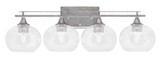 Uptowne 4 Light Vanity Light 29.5 Inch Length by Toltec - 134-AS-202