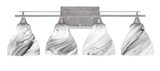Uptowne 4 Light Vanity Light 10 Inch Tall by Toltec - 134-AS-4810