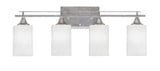 Uptowne 4 Light Steel Vanity Light 26.25 Inch Length by Toltec - 134-AS-3001