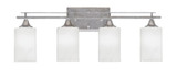 Uptowne 4 Light Steel Vanity Light 26.25 Inch Length by Toltec - 134-AS-3001
