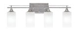 Uptowne 4 Light Cylinder Glass Vanity Light 26.25 Inch Length by Toltec - 134-AS-541