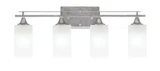 Uptowne 4 Light Cylinder Glass Vanity Light 26.25 Inch Length by Toltec - 134-AS-541