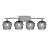 Uptowne 4 Light Steel Vanity Light 28.5 Inch Length by Toltec - 134-AS-4602