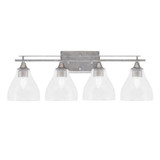 Uptowne 4 Light Down Glass Vanity Light 28.5 Inch Length by Toltec - 134-AS-4760