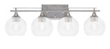 Uptowne 4 Light Vanity Light 28.5 Inch Length by Toltec - 134-AS-4100