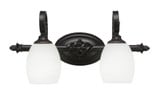 Elegante 2 Light Linen Vanity Light by Toltec - 162-875-105-2075