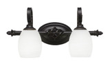 Elegante 2 Light Linen Vanity Light by Toltec - 162-875-105-2075