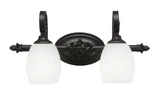 Elegante 2 Light Linen Vanity Light by Toltec - 162-875-105-2075
