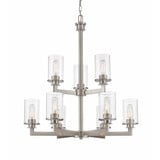 Savannah 9 Light Chandelier 29 Inch Wide by 33 Inch High by Z-Lite - 462-9BNZA