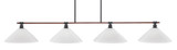 Blacksmith 4 Light Large Island Pendant by Toltec - 1744-2161
