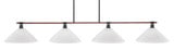 Blacksmith 4 Light Large Island Pendant by Toltec - 1744-2161