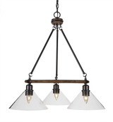 Blacksmith 3 Light Medium Chandelier by Toltec 1766-245275 - 1766-245275