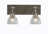 Oxbridge 2 Light Vanity Light 16.75 Inch Tall Length by Toltec - 1772-GPDW-4760