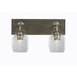 Oxbridge 2 Light Vanity Light 16.5 Inch Tall Length by Toltec - 1772-GPDW-4810