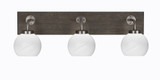 Oxbridge 3 Light Vanity Light 26.5 Inch Length by Toltec - 1773-GPDW-4100