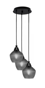 Array 3 Light Medium Pendant 11.75 Inch Wide by Toltec - 1816-MB-11.75