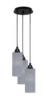 Array 3 Light Small Pendant 13.25 Inch Tall by Toltec - 1816-MB-9.5-13.25