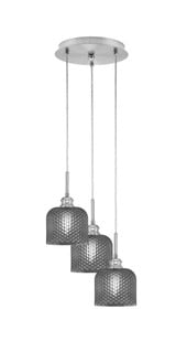 Array 3 Light Medium Pendant 12.5 Inch Wide by Toltec - 1816-BN-12.5