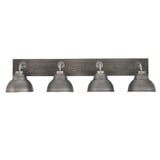 Oxbridge 4 Light Metal Shade Vanity Light 8.75 Inch Tall by Toltec - 1774-GPDW-427-GP