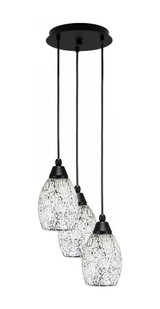 Array 3 Light Small Pendant 10 Inch Tall by Toltec - 1816-MB-10