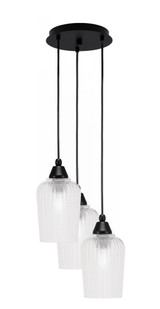 Array 3 Light Small Pendant 11.25 Inch Tall by Toltec - 1816-MB-10.75