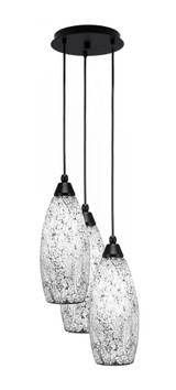 Array 3 Light Medium Pendant 15.25 Inch Tall by Toltec - 1816-MB-11.5-15.25