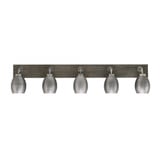 Oxbridge 5 Light Metal Shade Vanity Light 46.5 Inch Length by Toltec - 1775-GPDW-426-GP