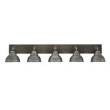 Oxbridge 5 Light Metal Shade Vanity Light 47.75 Inch Length by Toltec - 1775-GPDW-427-GP