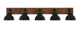 Oxbridge 5 Light Metal Shade Vanity Light 47.75 Inch Length by Toltec - 1775-GPDW-427-GP