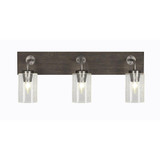 Oxbridge 3 Light Steel Vanity Light 26 Inch Length by Toltec - 1773-GPDW-300