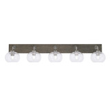 Oxbridge 5 Light Vanity Light 47.75 Inch Length by Toltec - 1775-GPDW-202