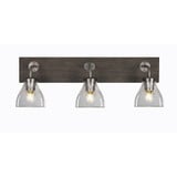 Oxbridge 3 Light Steel Vanity Light 26.75 Inch Length by Toltec - 1773-GPDW-4760