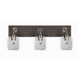Oxbridge 3 Light Down Glass Vanity Light 26.75 Inch Length by Toltec - 1773-GPDW-4810