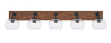 Oxbridge 5 Light Vanity Light 47.75 Inch Length by Toltec - 1775-GPDW-202