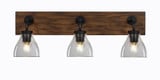 Oxbridge 3 Light Steel Vanity Light 26.75 Inch Length by Toltec - 1773-GPDW-4760