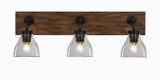 Oxbridge 3 Light Steel Vanity Light 26.75 Inch Length by Toltec - 1773-GPDW-4760