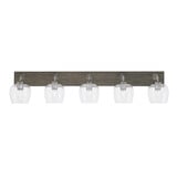 Oxbridge 5 Light Vanity Light 46.75 Inch Length by Toltec - 1775-GPDW-4810