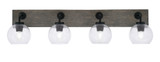 Oxbridge 4 Light Vanity Light 36.5 Inch Length by Toltec - 1774-GPDW-4100