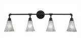 Vintage 4 Light Vanity Light 42.25 Inch Length by Toltec - 184--13-4225