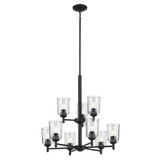 Shailene 9 Light Large Chandelier with Clear Glass by Kichler - 43672C